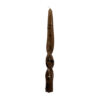 CANDLE SWIRLY BROWN 2.1X2.1X25CM 4PCS