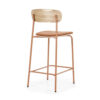 BARSTOOL SKOLA TERRACOTTA 42X49.5X95CM - Image 2