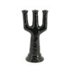 CANDLEHOLDER BLIX LARGE BLACK 18.4X14.3X38.5CM