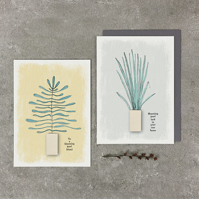 PLANT CARD "LUCK IN NEW HOME" 12X16.5X0.3CM - Image 3