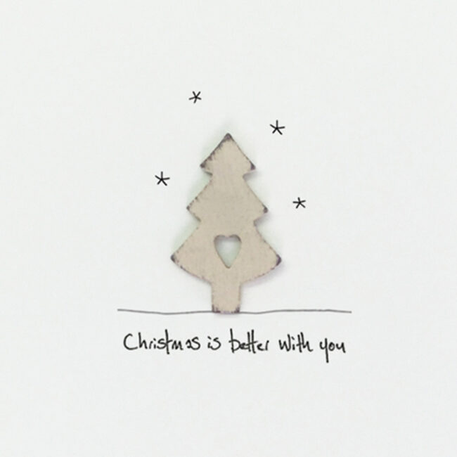WOODLAND CARD "CHRISTMAS IS BETTER WITH YOU" 12X16.5X0.5CM - Image 4
