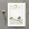 COUNTRYSIDE CARD "TROUBLES BE LESS" 12X16.5X0.1CM - Image 2