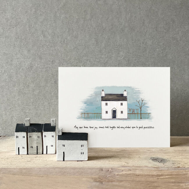 HOUSE CARD "MAY YOUR HOME KNOW JOY" 12X16.5X0.1CM - Image 4