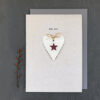 HEART CARD "WITH LOVE" 12X16.5X0.5CM