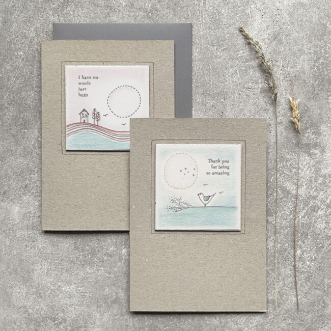 TWIG CARD "I HAVE NO WORDS JUST HUGS" 12X16.5X0.5CM - Image 3