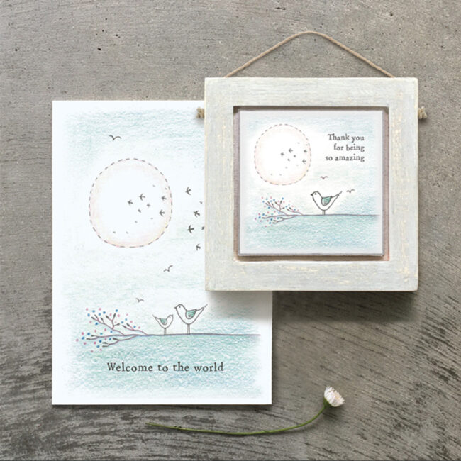 TWIG CARD "WELCOME TO THE WORLD" 12X16.5X0.1CM - Image 4