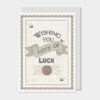 CARD "WISHING YOU LUCK" 12X16.5X0.5CM