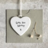 PORCELAIN HEAR "LOVE YOU MUMMY" 4.5X4.5X0.5CM - Image 3