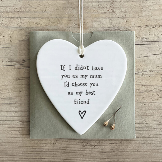 PORCELAIN HEART "HAVE YOU AS MUM" 8.5X9.5X0.5CM - Image 3