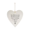 PORCELAIN HEART "YOU DRINK TOO MUCH" 8.5X9.5X0.5CM