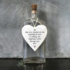 PORCELAIN HEART "MAY YOUR TROUBLES BE LESS" 8.5X9.5X0.5CM - Image 4