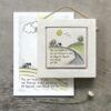 WODDEN FRAME "TROUBLES BE LESS" 10X10X1.5CM - Image 3