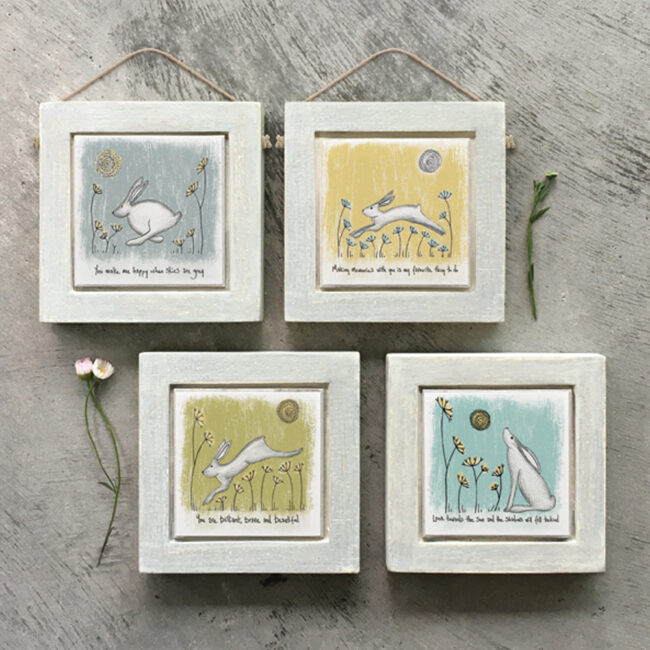 WOODEN  FRAME "YOU MAKE ME HAPPY" 10X10X1.5CM - Image 4