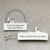 PORCELAIN SCENE "TODAY IS THE PERFECT DAY TO DO NOTHING" 4.6X9.4X1.7CM - Image 3