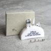 HILL HOUSE "DIFFICULT ROADS LEAD" 6X7.2X2.4CM - Image 3