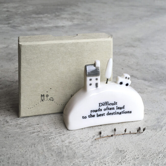 HILL HOUSE "DIFFICULT ROADS LEAD" 6X7.2X2.4CM - Image 3