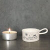 TEALIGHT HOLDER "HOME, FAMILY, LOVE" 3X8X5.5CM - Image 2