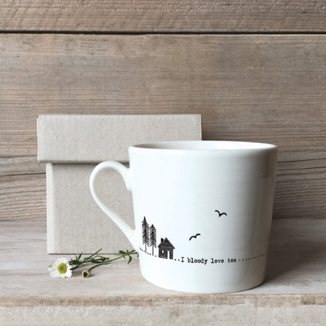 WOBBLY MUG "I BLOODY LOVE TEA" 8X7.5X7CM - Image 3