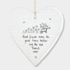 WOBBLY HEART "BEST FRIENDS MAKE GOOD TIMES" 10X9X0.5CM