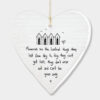 WOBBLY HEART "MEMORIES ARE THE LOVELIEST" 10X9X0.5CM