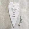 WOBBLY HEART "TAKE TIME MAKE YOUR SOUL" 13.7X6X0.5CM - Image 2