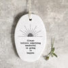 PORCELAIN HANGER SUNRISE "WONDERFUL" 5.5X8X0.5CM - Image 2