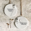 PORCELAIN MOON "YOU ARE MY SUN & MOON" 6.5X6.5X0.8CM - Image 2