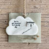 PORCELAIN CLOUD "SUNSHINE ON A CLOUDY DAY" 8X1.2X4.7CM