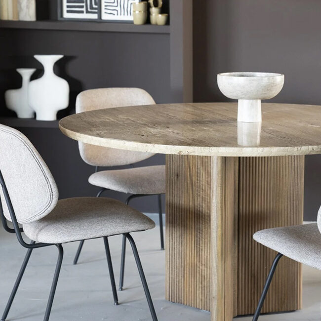 DINING TABLE SARA 130X130X76CM - Image 4