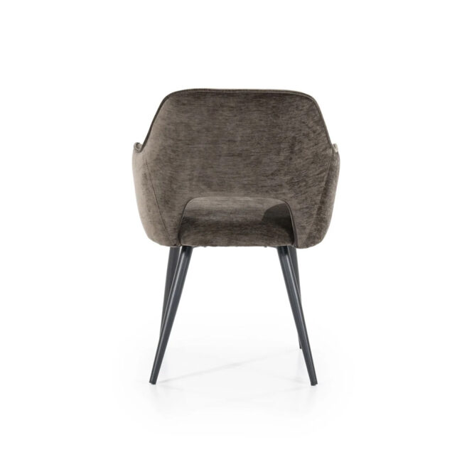 CHAIR ESMEE WITH ARMREST BROWN MELLOW 58X57.5X81CM - Image 3
