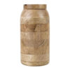 STORAGE JAR WITH LID MANGO WOOD 15X30CM