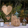 LANTERN WITH GLASS NATURAL 20X18CM - Image 2