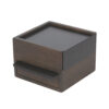 MINI STOWIT JEWEL BOX BLACK & WALNUT 15X17X11CM