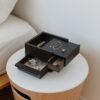 MINI STOWIT JEWEL BOX BLACK & WALNUT 15X17X11CM - Image 2