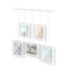SET OF 5 EXHIBIT WALL PICTURE FRAMES WHITE