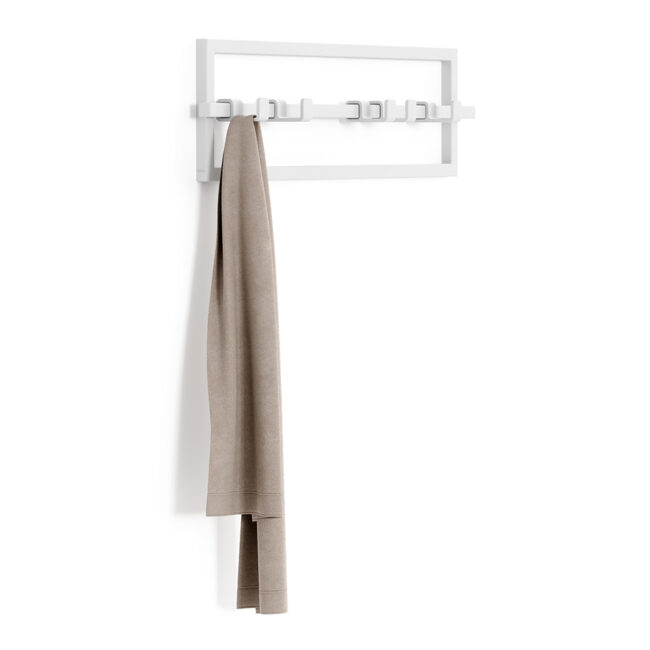 CUBIKO 5 HOOK WHITE 53X6X15CM - Image 3