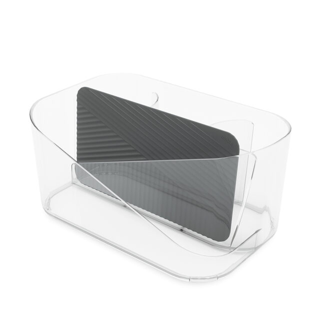 GLAM HAIR TOOL ORGANIZER CLEAR & CHARCOAL 27X17X13CM - Image 5