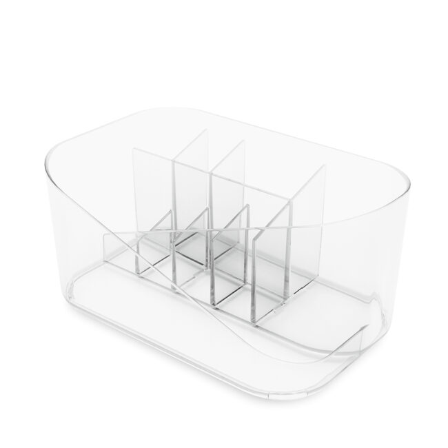 GLAM COSMETIC ORGANIZER CLEAR 27X17X13CM - Image 5