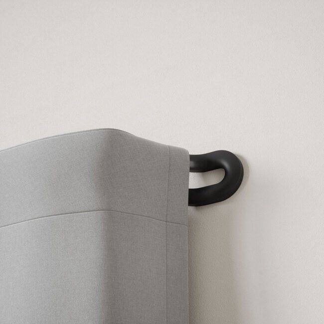 CURTAIN ROD DOUBLE MIDNIGHT BLACK 107-305CM - Image 4