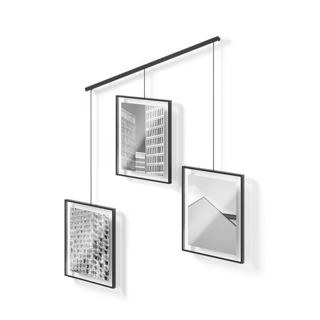SET OF 3 PHOTO FRAME EXHIBIT BLACK 8X10CM - Image 3