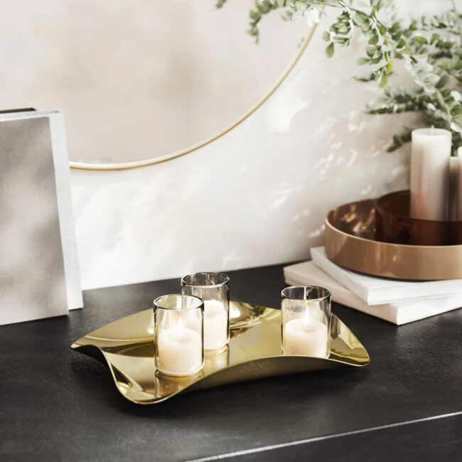 TRAY WAVE BRASS 30X23X4CM - Image 4