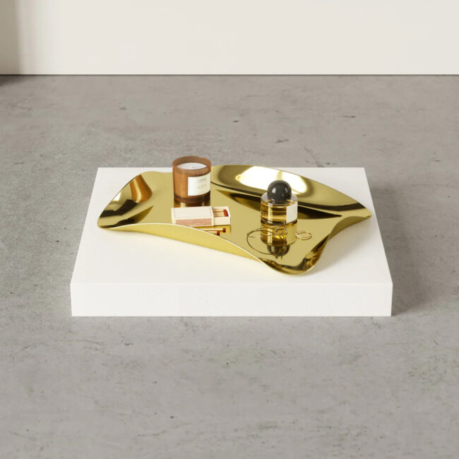 TRAY WAVE BRASS 30X23X4CM - Image 5
