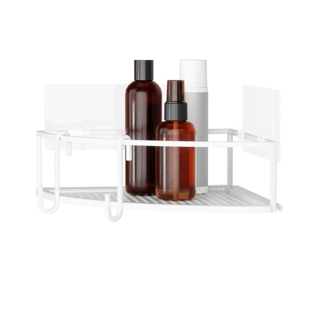 SET OF 2 CORNER BINS CUBIKO WHITE 23X23X8CM - Image 5