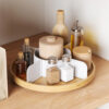 LAZY SUSAN BELLWOOD WHITE & NATURAL 30X30X9CM - Image 3