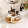LAZY SUSAN BELLWOOD WHITE & NATURAL 30X30X9CM - Image 2