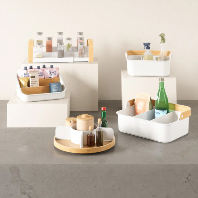 PACKET ORGANIZER BELLWOOD WHITE & NATURAL 26X20X13CM - Image 4