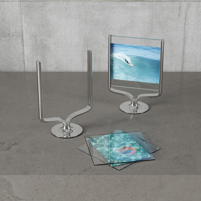 PICTURE FRAME WISHBONE CHROME 18X10X25CM - Image 4