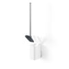 ADHESIVE TOILET BRUSH FLEX WHITE 11X8X43CM