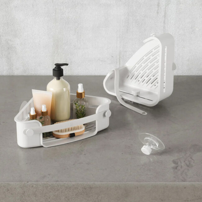 ADHESIVE CORNER BIN FLEX WHITE 30X19X9CM - Image 4