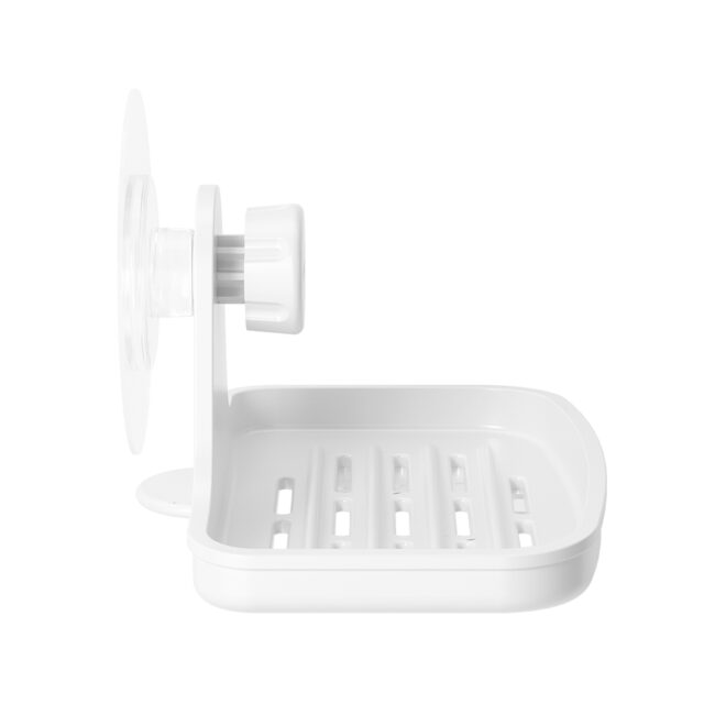 ADHESIVE SOAP DISH FLEX WHITE 13X10X9CM - Image 5